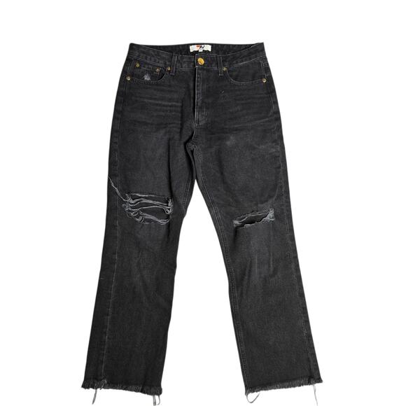 Aviator Nation Mid Rise Canyon Jean in Vintage Black Size: 27 - Picture 2 of 5